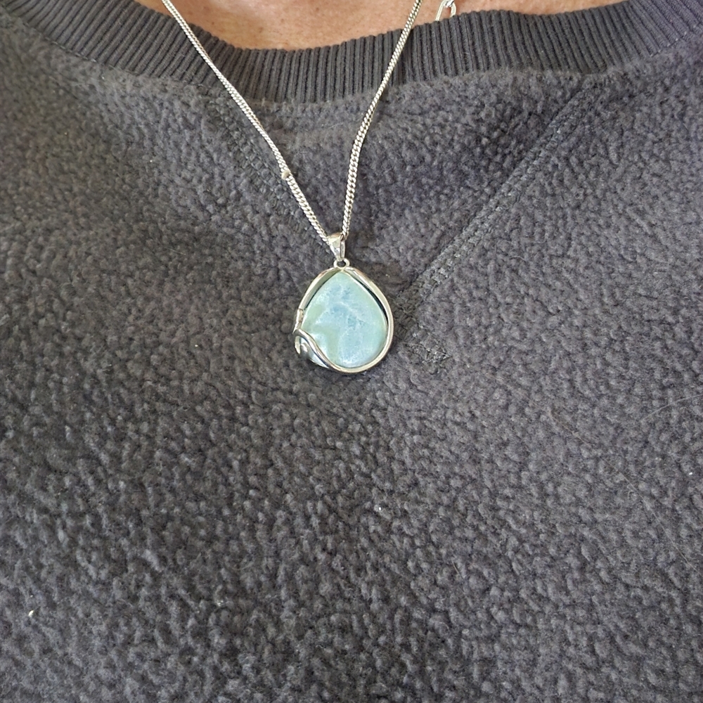 Blue Larimar Pendant